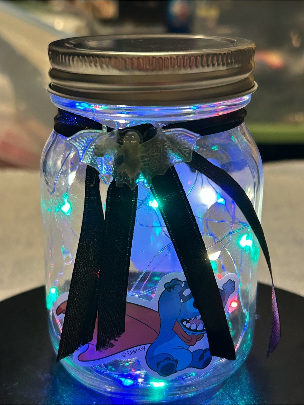 HALLOWEEN COSTUME STITCH-INSPIRED FANDOM LIGHT DECOR/7-FT OF RAINBOW LIGHTS/NWT